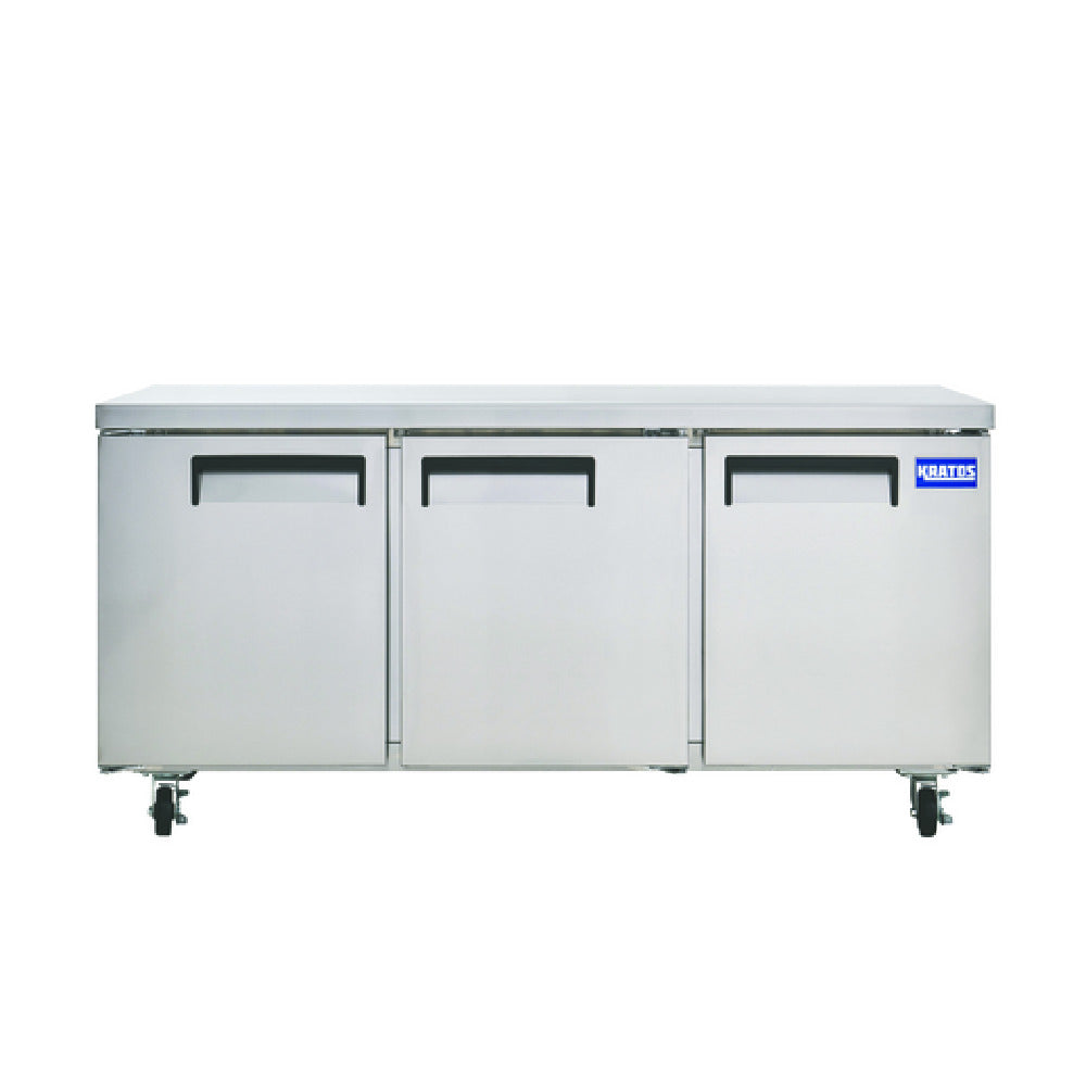 Hubert 208145 - Kratos Undercounter Refrigerator, 72"W, 17 Cu.ft. Interior Capacity
