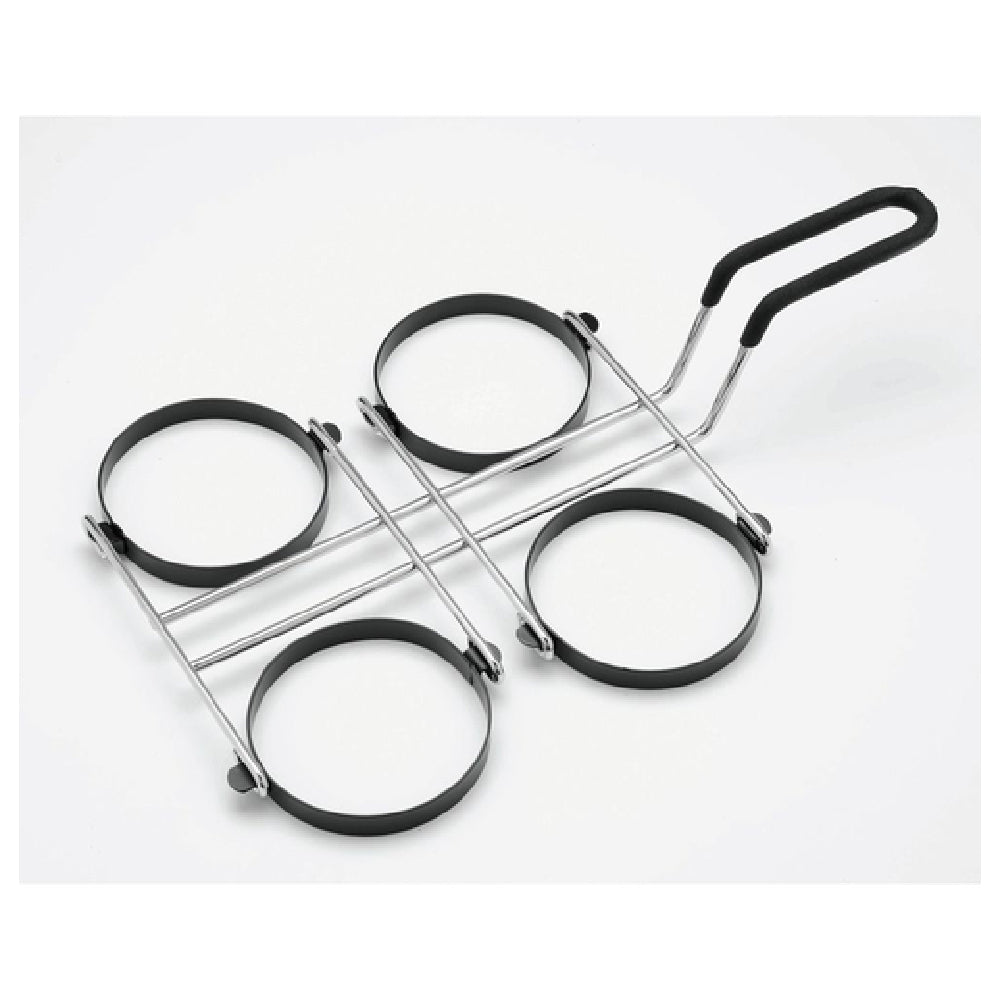 Hubert 34392 - Egg Cooking Ring, (4) 3-7/8" Dia. Egg Capacity, 10" X 10" X 1/2"H Platform