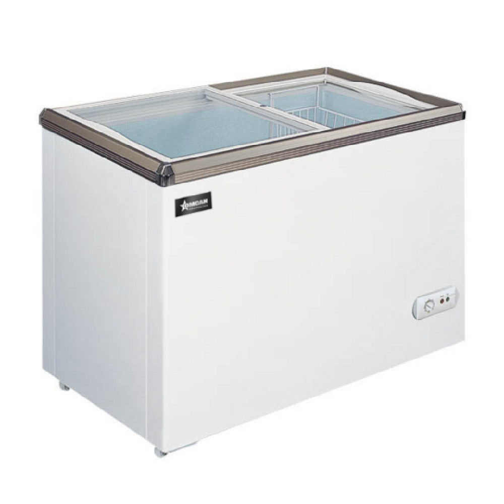 Omcan 45291 (FR-CN-0150) Ice Cream Freezer 5.3 Cu. Ft. Capacity (2) Sliding Doors With Flat Glass