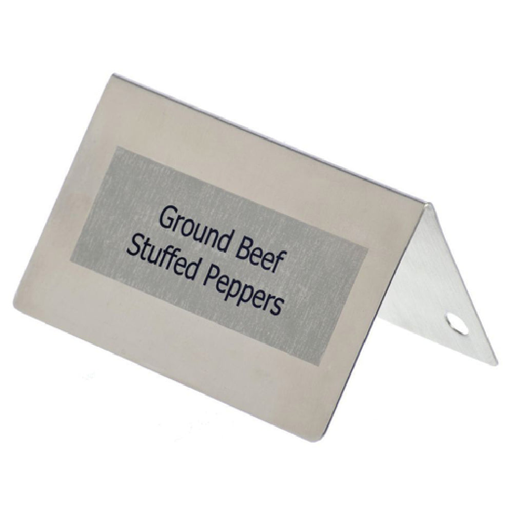 Hubert 37048 - Table Tent Sign, 3-1/2" X 2"H, Rectangular