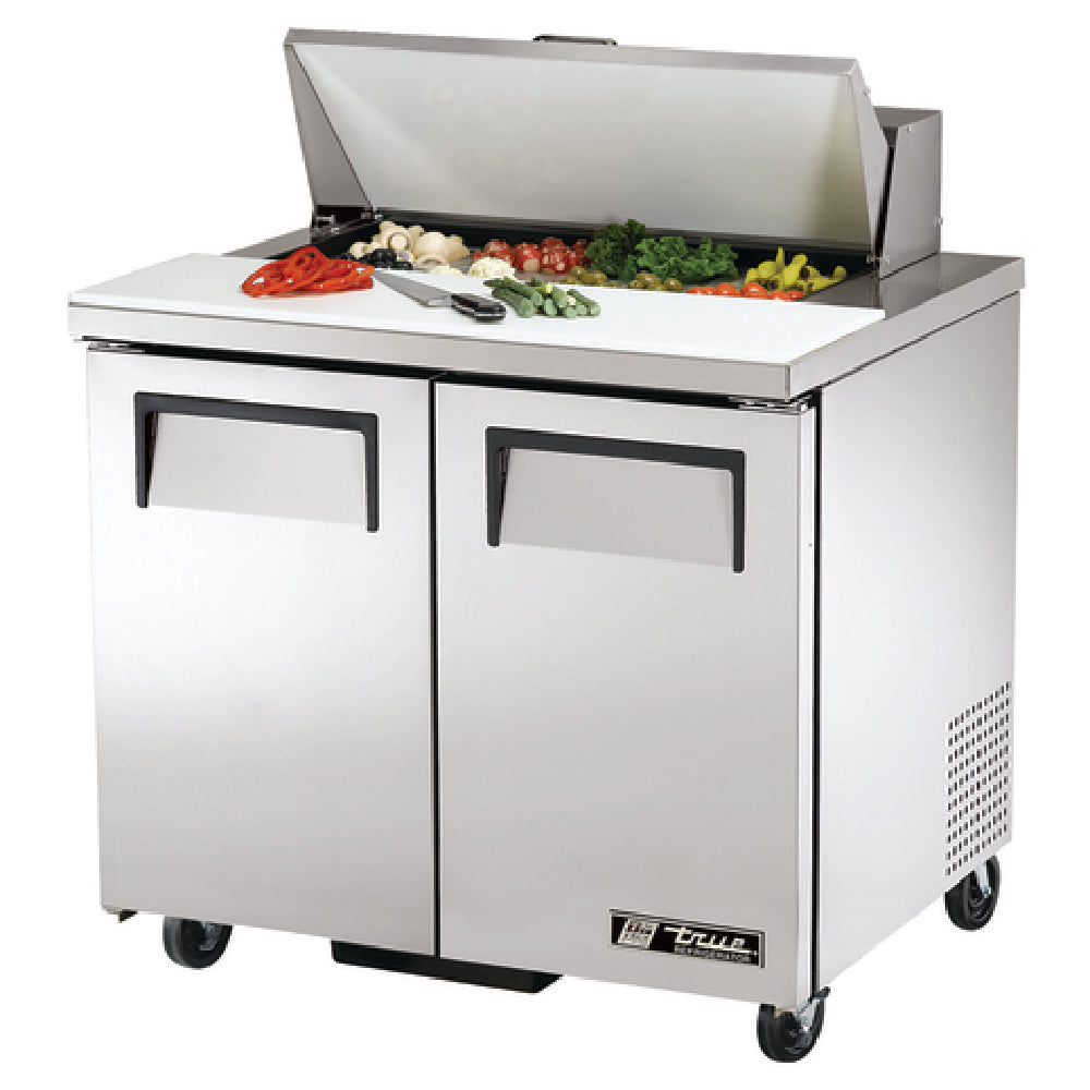 True Refrigeration TSSU-36-08-HC Sandwich/Salad Unit (8) 1/6 Size (4"D) Poly Pans
