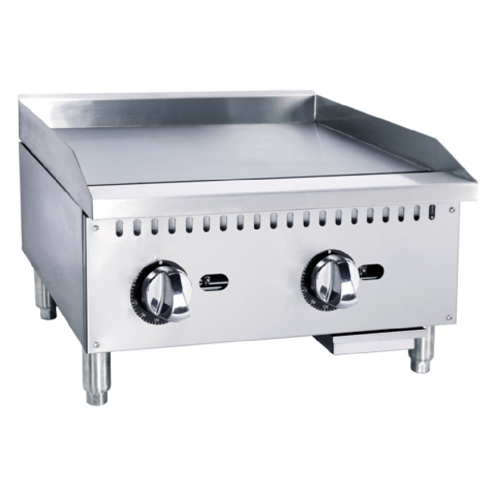 Admiral Craft BDECTG-24/NG Black Diamond Gas Griddle Countertop 24"W X 22-3/4"D