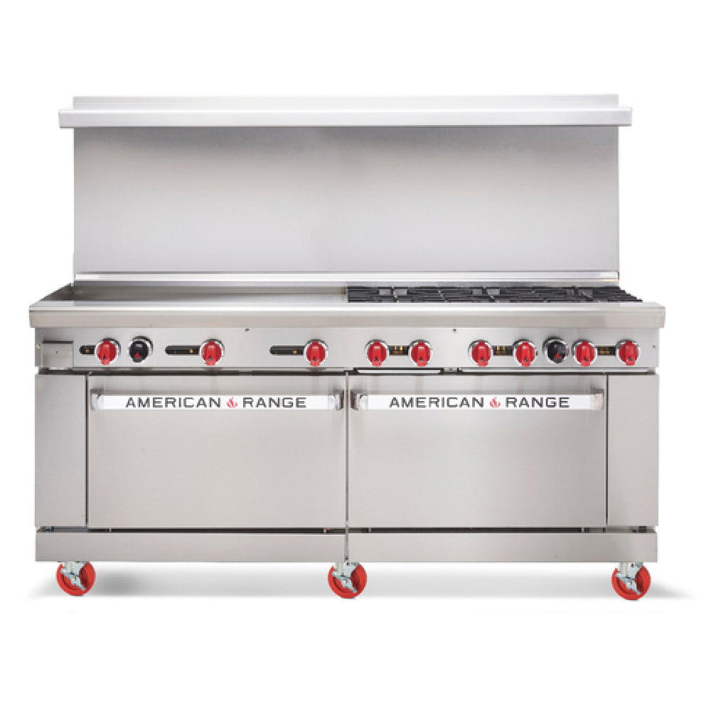 American Range AR-12-126L-SBR_LP Restaurant Range Gas 72"