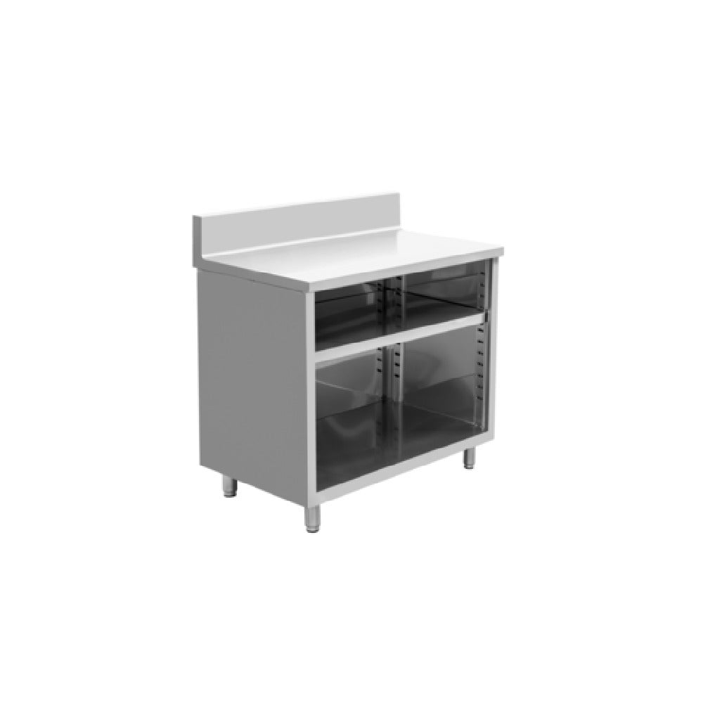 Hubert 32L-047 - Kratos® Enclosed Worktable, 36"W X 24"D X 42"H, 16 Ga