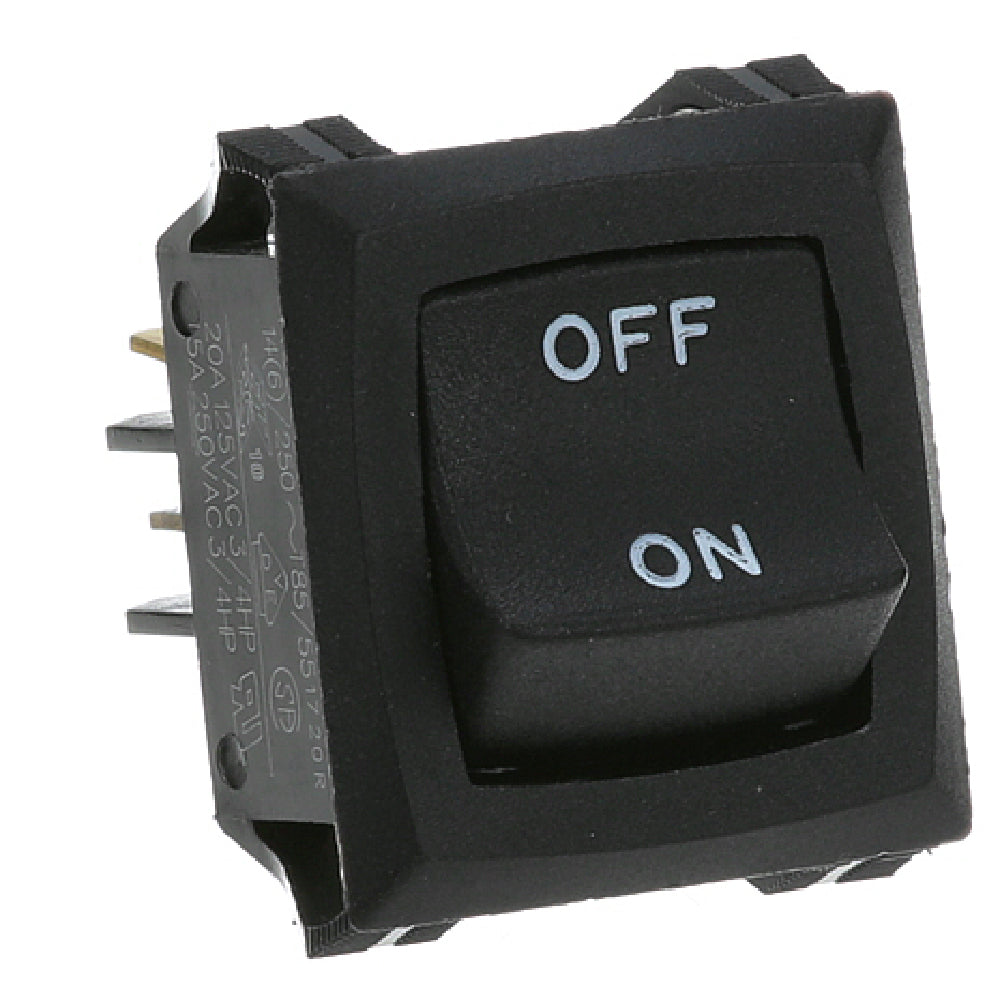 Blodgett BL19619 Black Dpst Rocker Switch
