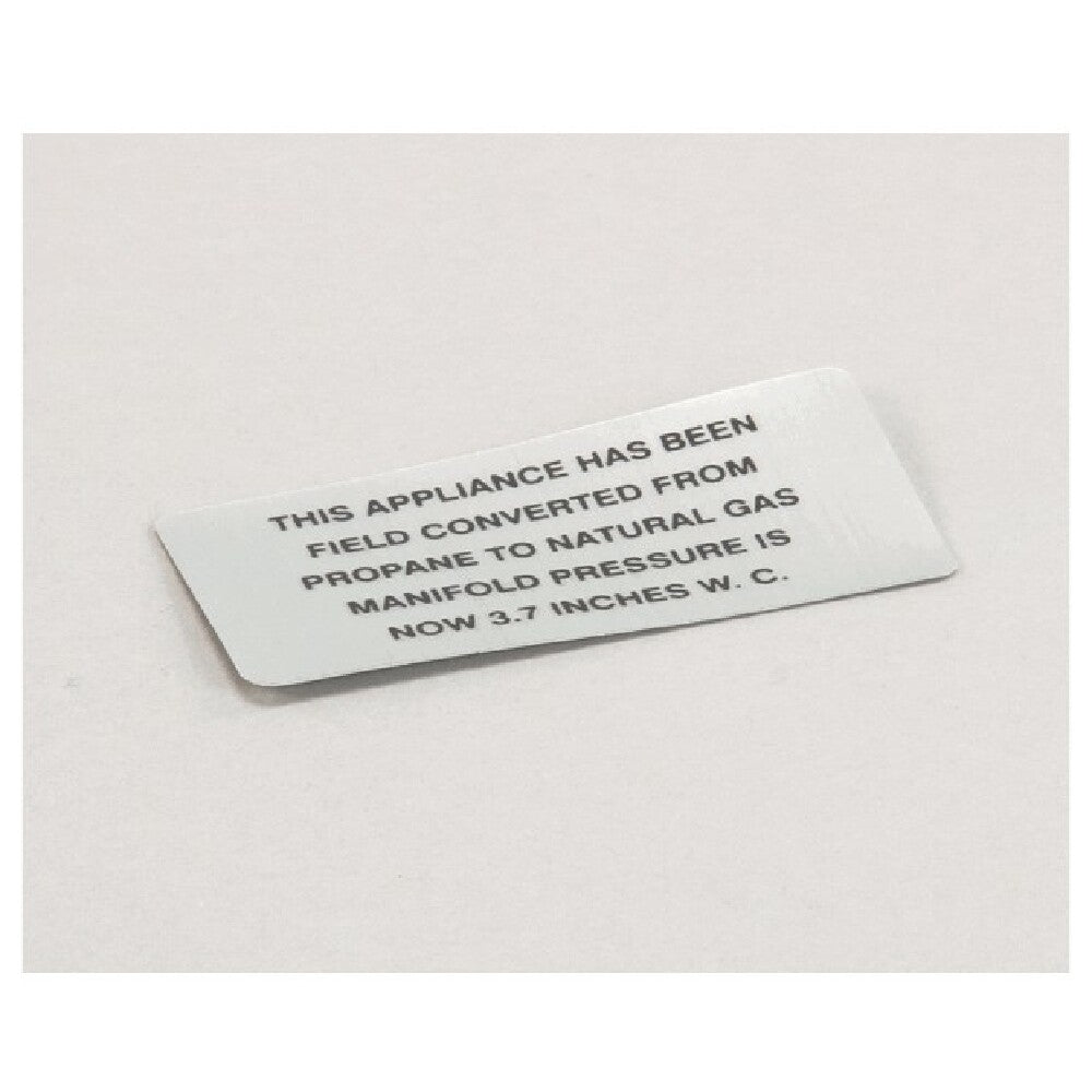 Vulcan Hart 00-421727-00003 Propane To Np Plate
