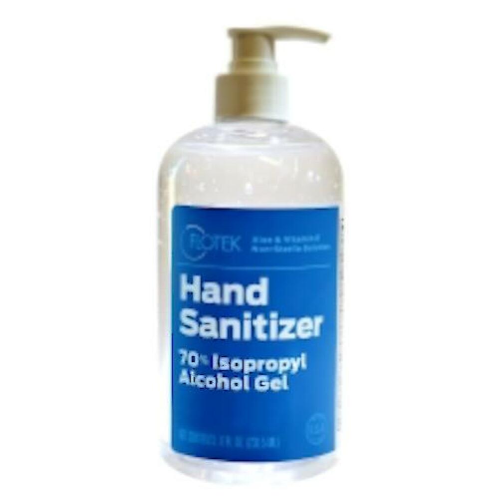 Private Label FHS62847 Hand Sanitizer 8oz Btl Pump Top 70% Iso Alc Gel