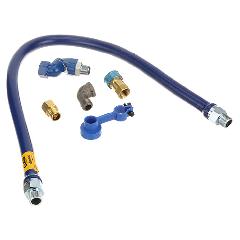 Dormont 1675BPQS48 3/4" Dia. 48" Blue Hose Snapfast Swivel Max