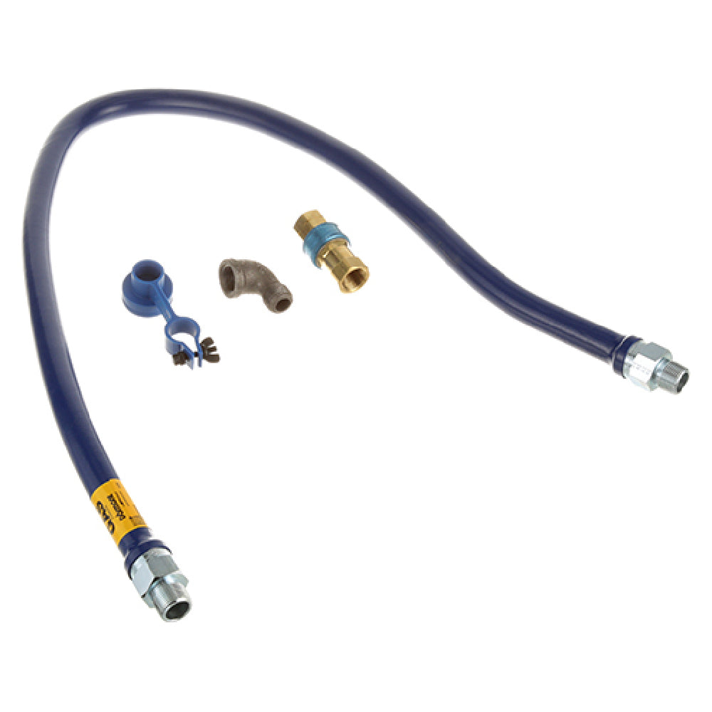 Dormont 1675BPQ60 3/4" Dia. 60" Blue Hose Snapfast 1 Elbow
