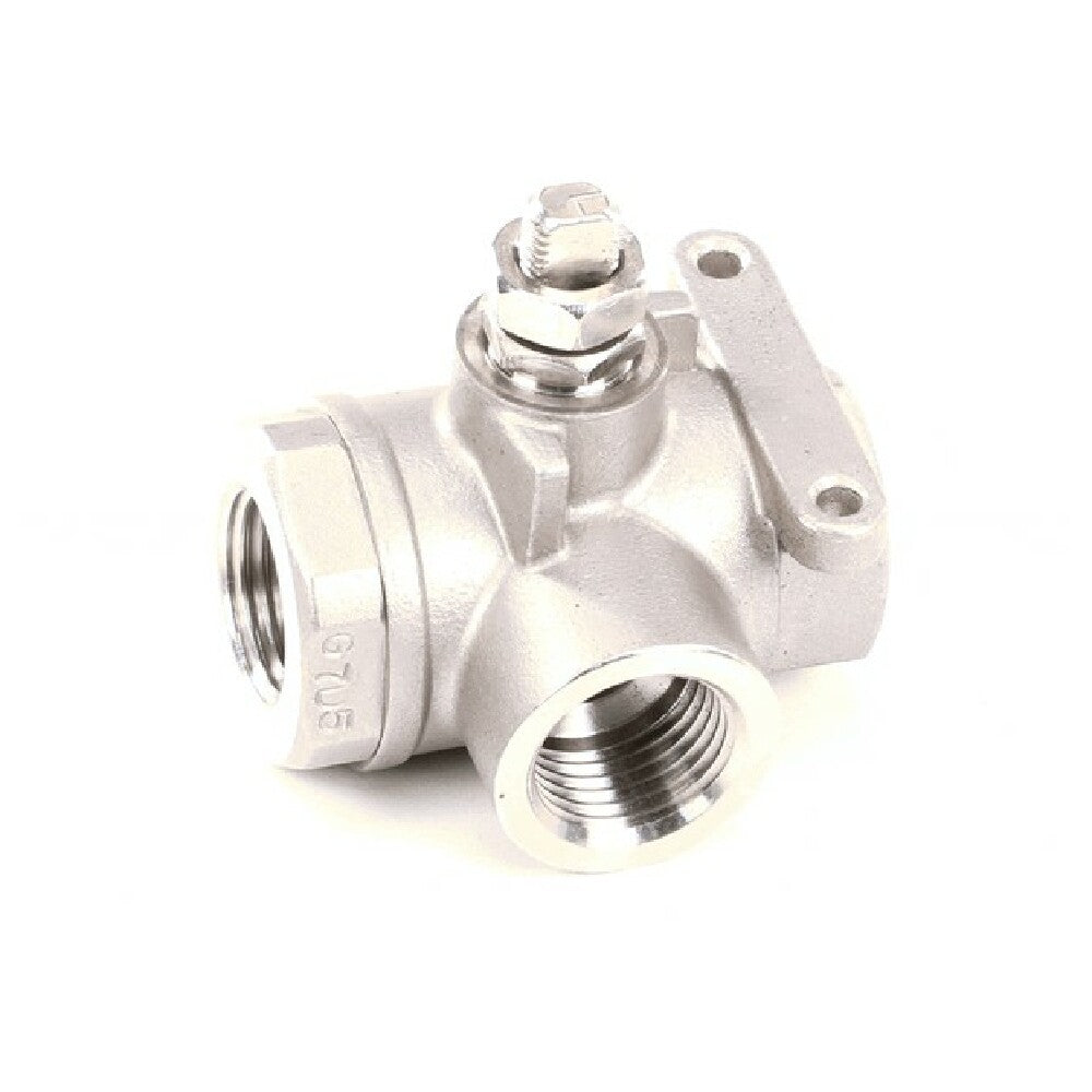 Pitco 60207501 Ball Valve 3 Way S/s 1/2"npt