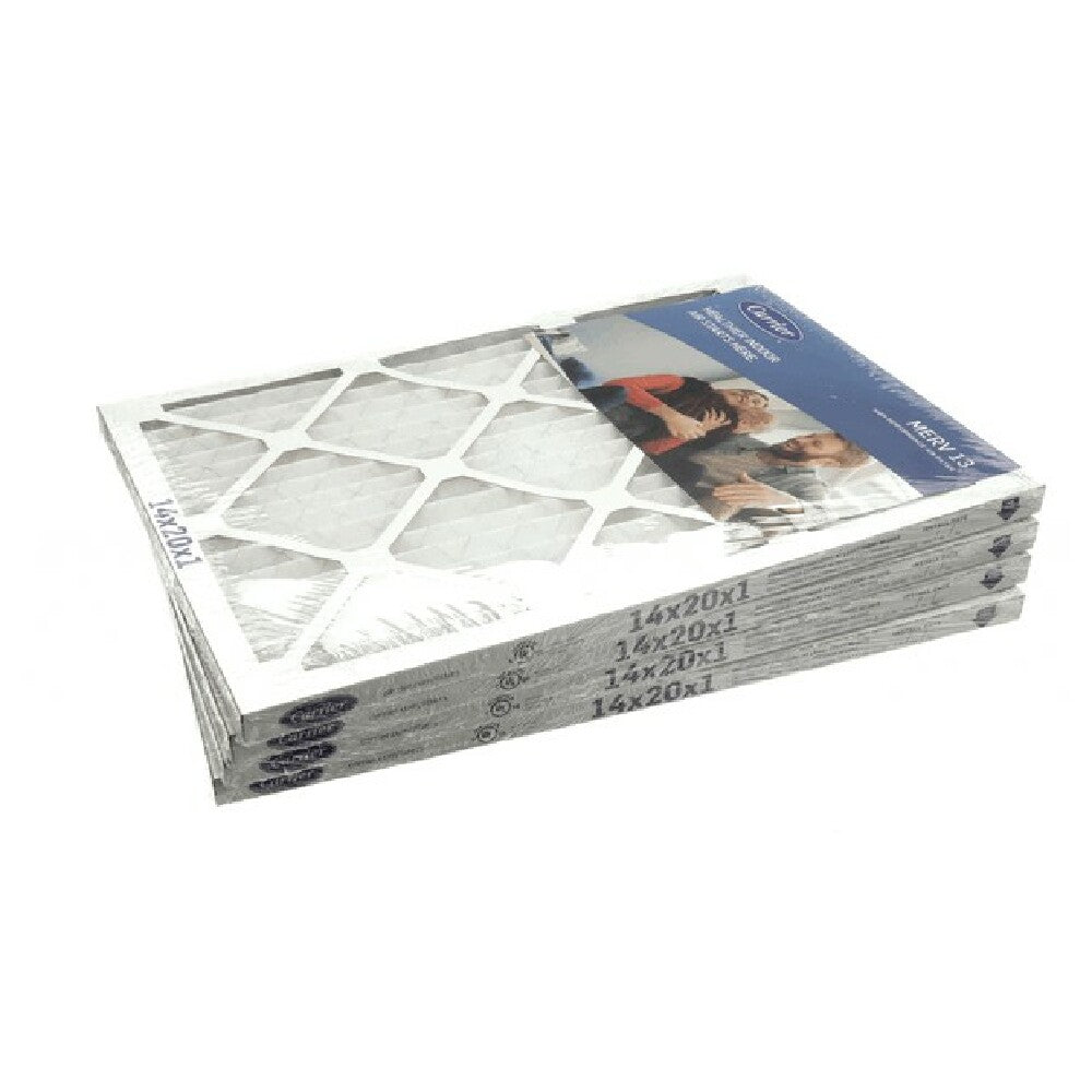 Carrier 14X20X1-M13-C-P4 Merv 13 1" Air Filter 14"x20"x1" 4 Pac
