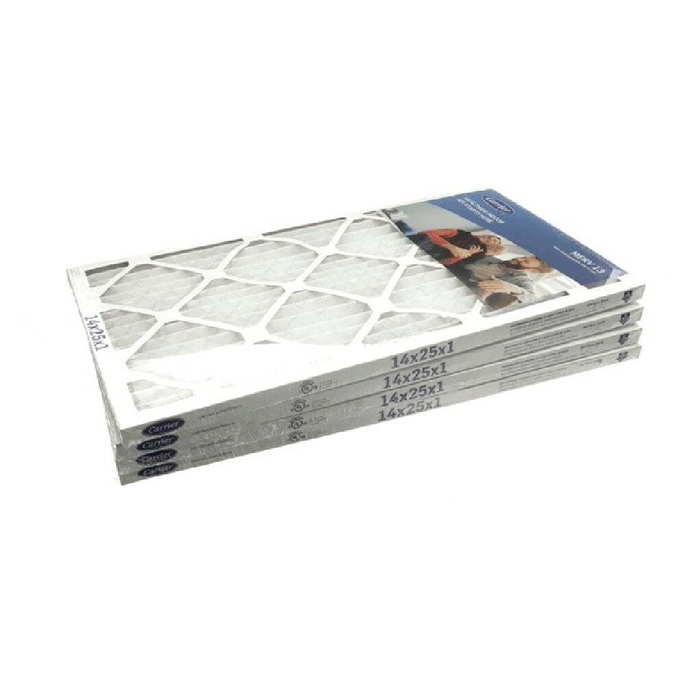 Carrier 14X25X1-M13-C-P4 Merv 13 1" Air Filter 14"x25"x1" 4 Pac