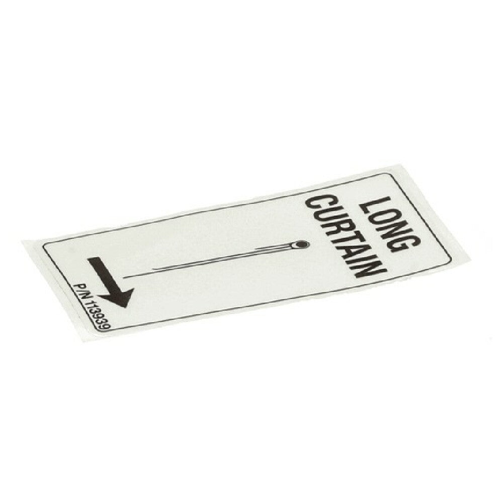 Champion 113939 Label Curtain Lr Long