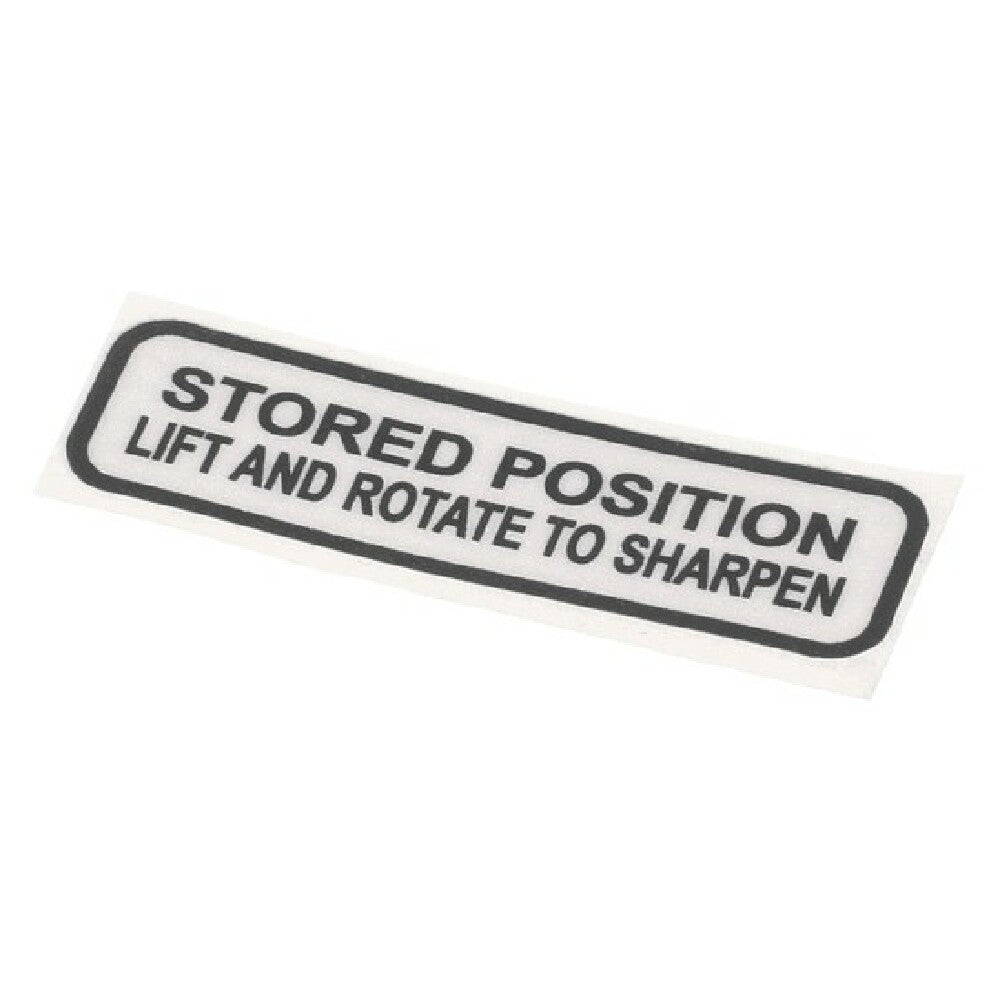 Globe 920216 Sharpener Label