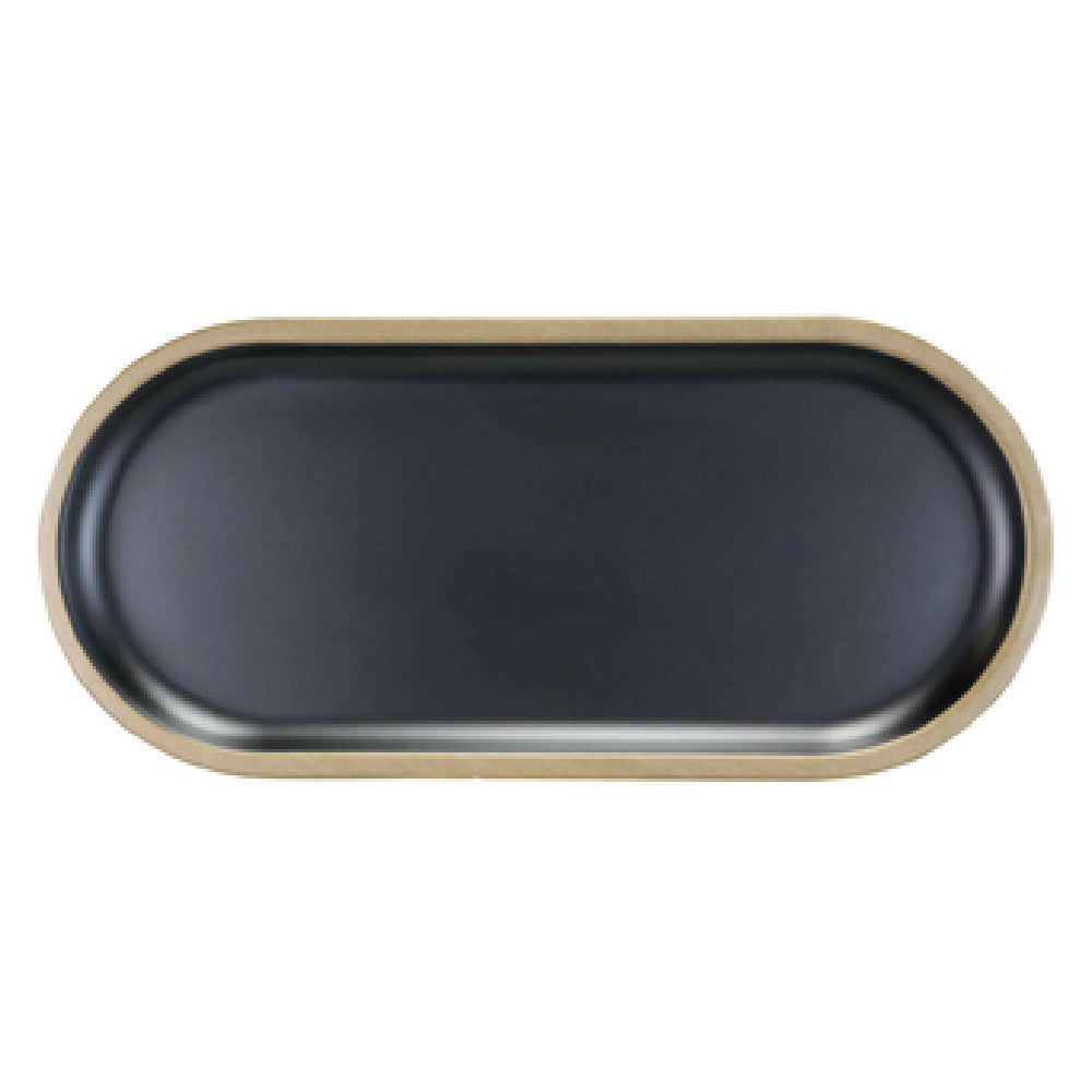 Elite Global Solutions B251127-GLDB Plate 12-5/8"L X 5-7/8"W X 3/4"H Oval