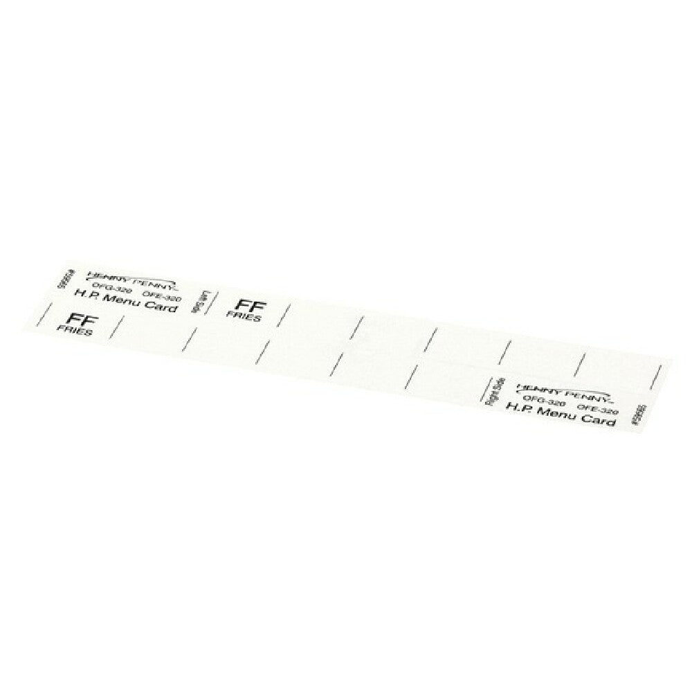 Henny Penny 59565 Menu Card Hp Gm