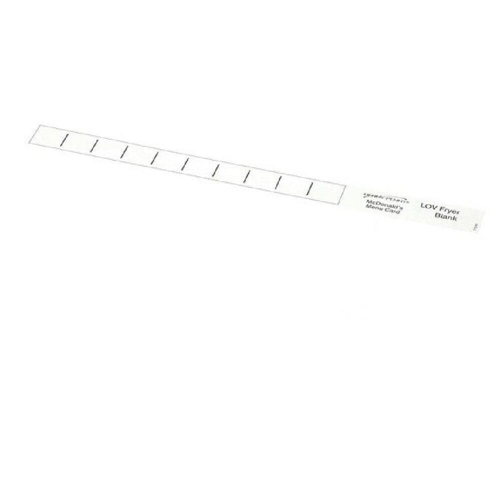 Henny Penny 77249 Menu Card Blank Lov