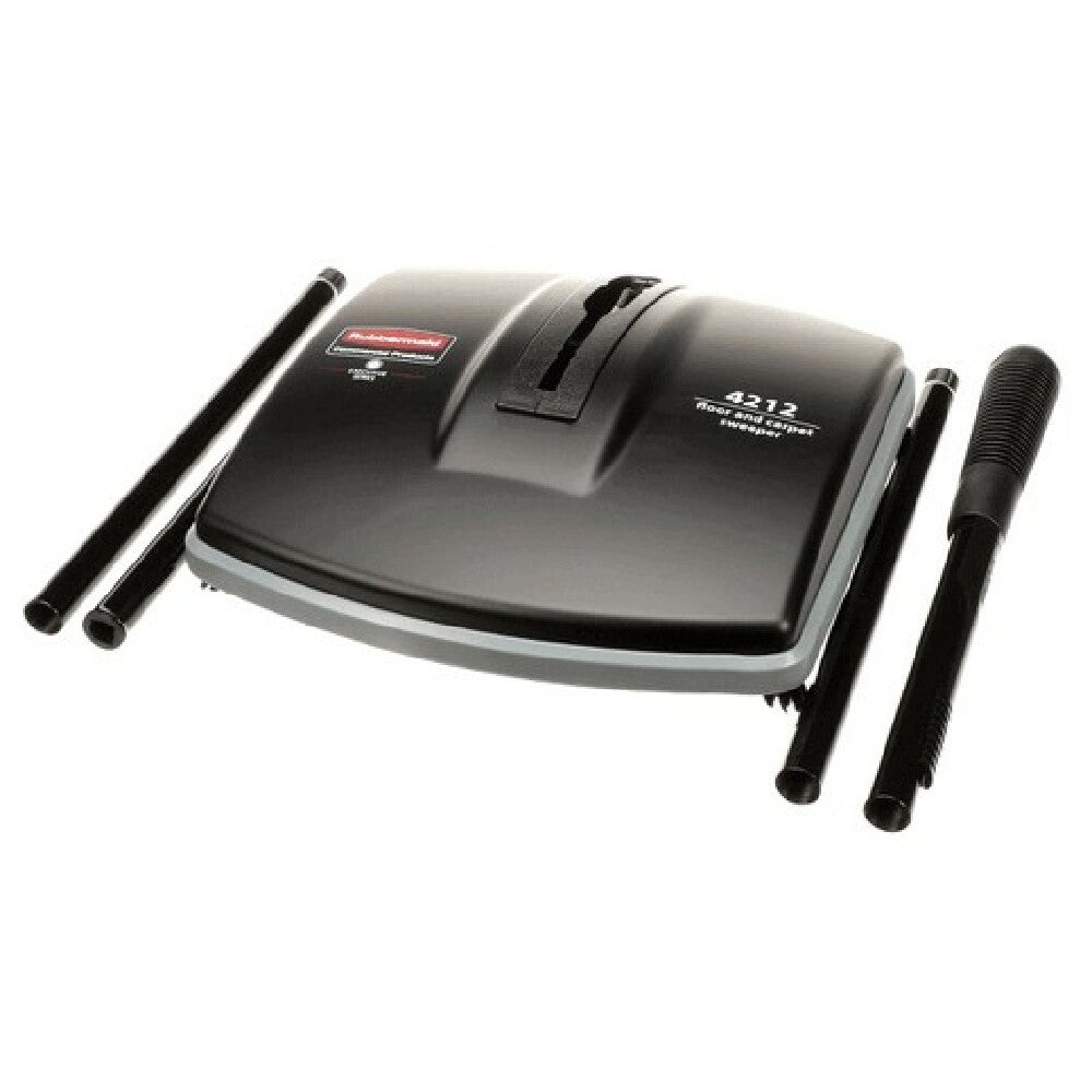 Rubbermaid RCP421288BK Floor/ Carpet Sweeper Blk 4ea
