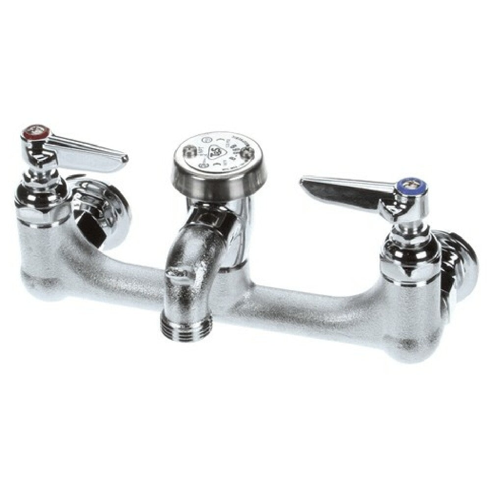 T&S Brass B-0674-RGH Service Sink Faucet Wall Mount 8 Cente