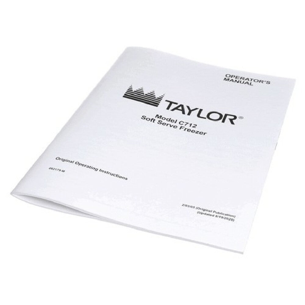 Taylor Freezer 062179-M Man Oper C712