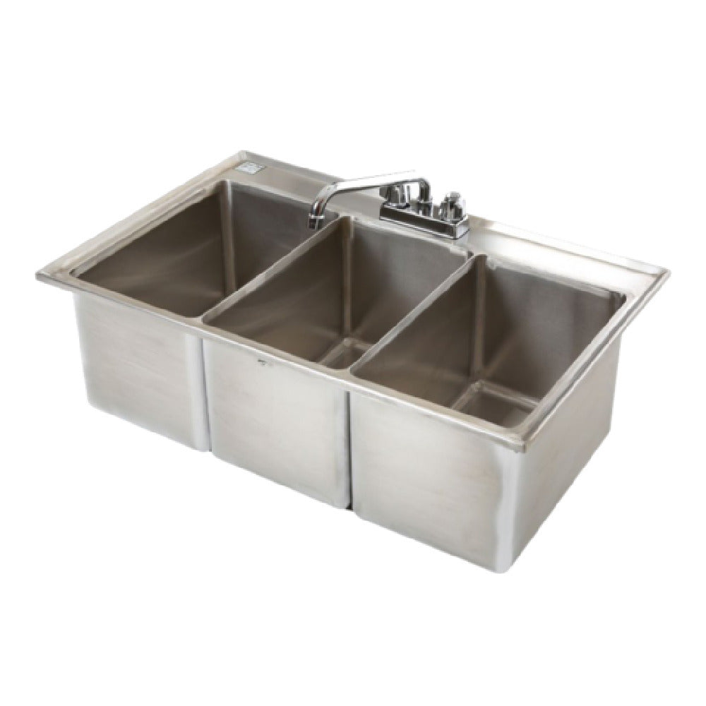 Klinger's Trading DBS1 Drop-In Bar Sink One Compartment (1) 10" Wide X 14" Front-to-back X 10" Deep Bowl