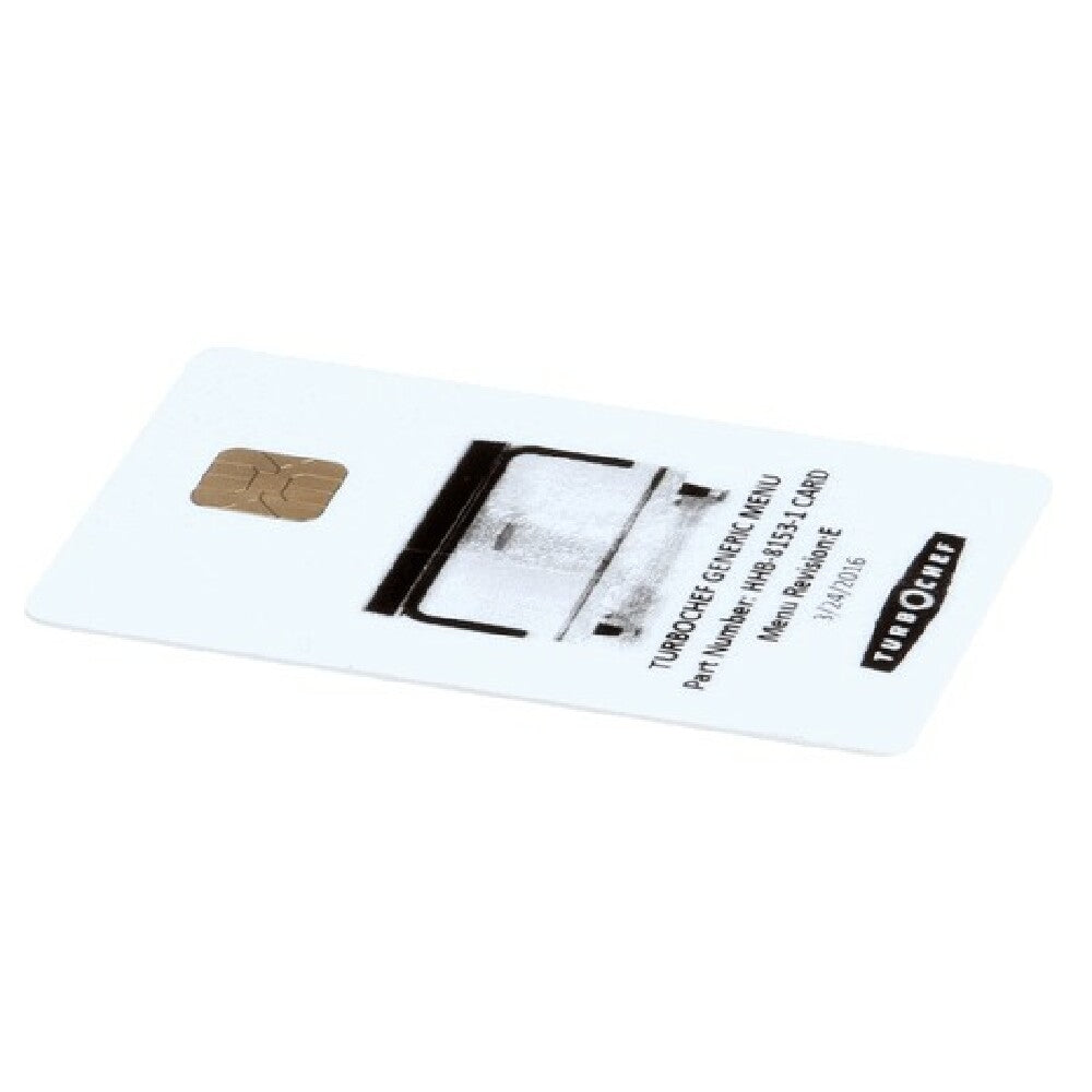 Turbochef HHB-8153-1 Menu Card Prgrmd Hhb Gen Mkt Dual Temp