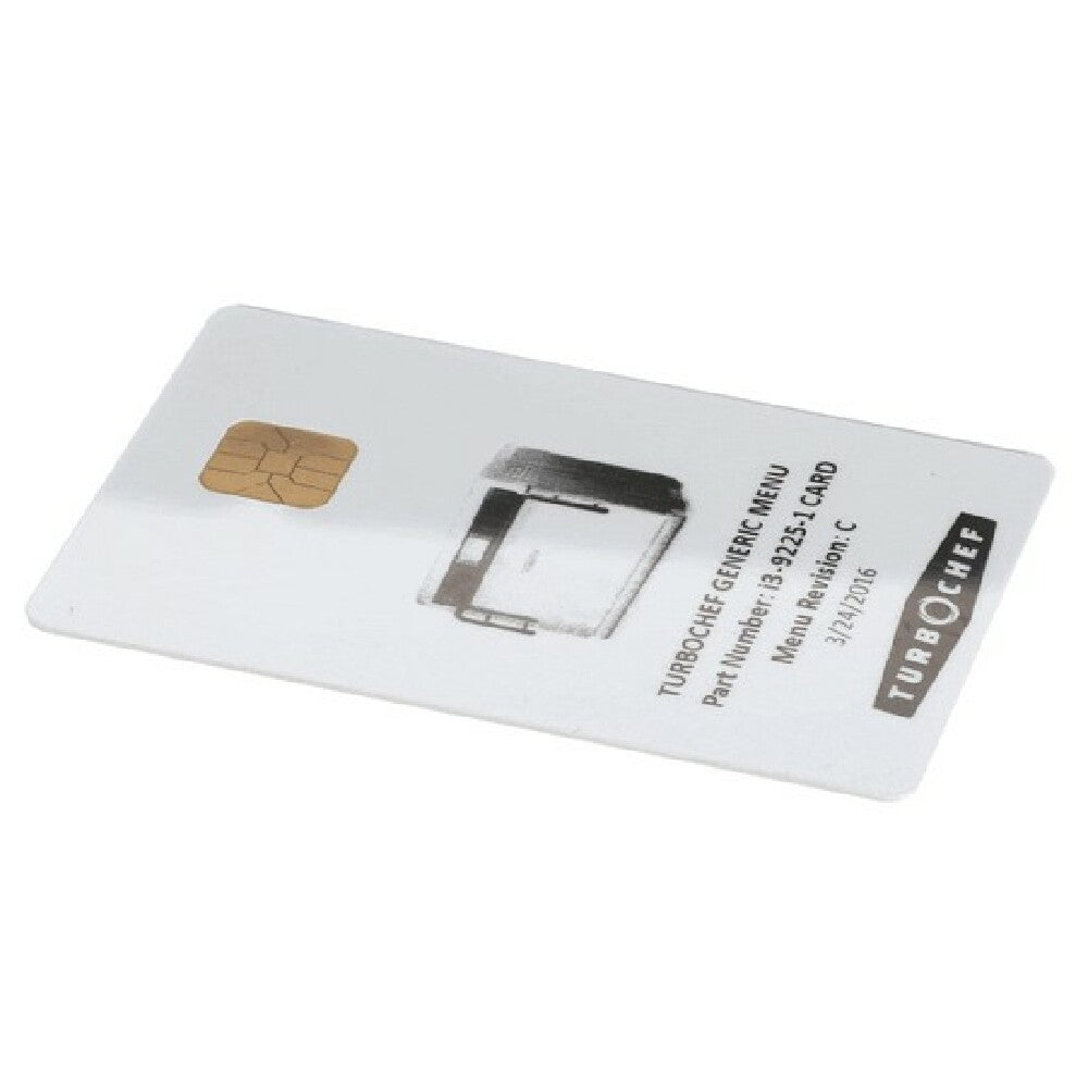 Turbochef I3-9225-1 Menu Card Programmed I3 Genera