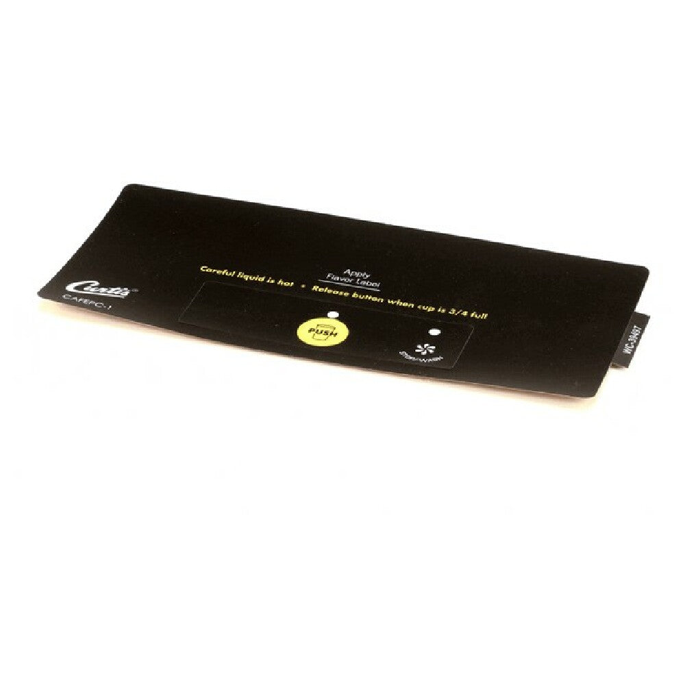 Curtis WC-39497 Label Assembly Control Panel Smar