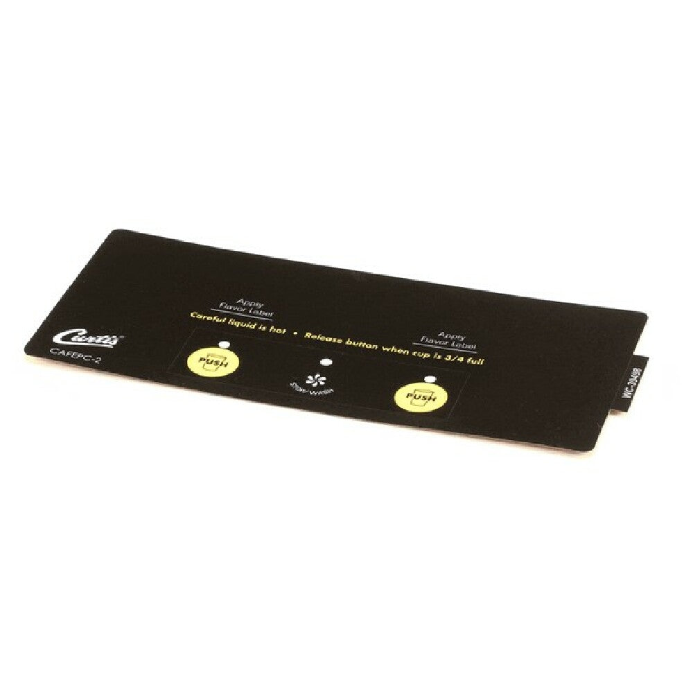 Curtis WC-39498 Label Assembly Control Panel Smar