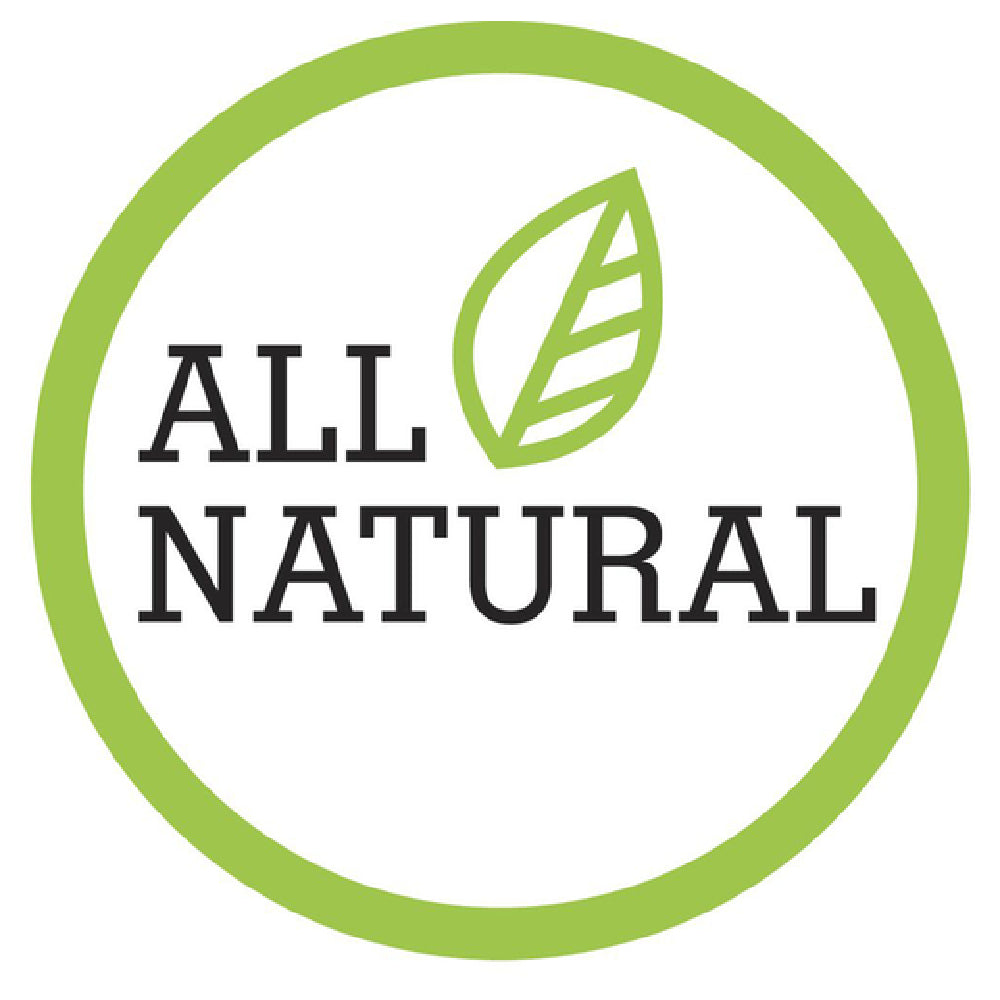 Hubert 91493 - Dietary Label, "All Natural", 1" Dia.