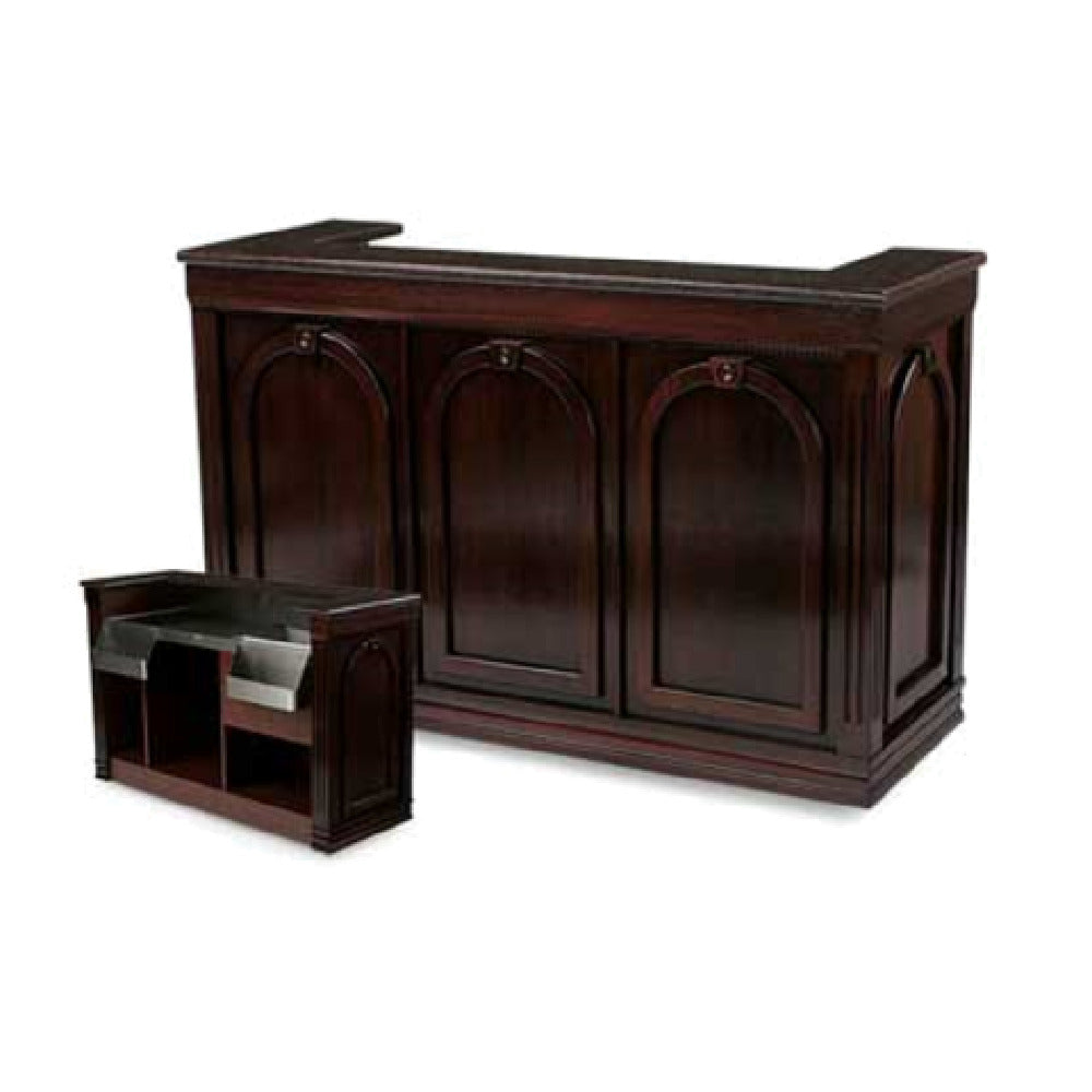 Forbes Industries 5769-6 Mobile Bar 27"W X 72"L X 47"H 6 Ft. Bar Length