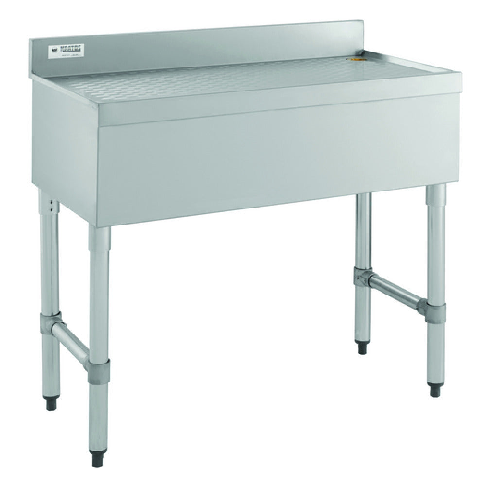 Hubert 32L-020 - Kratos Underbar Drainboard With 3" Backsplash, 36"x18", Stainless Steel