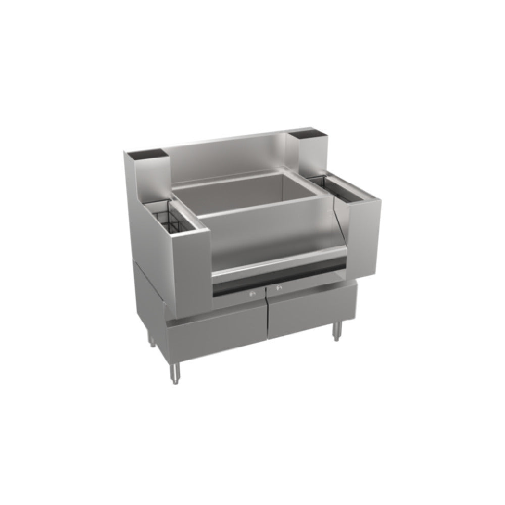 Krowne KR24-M36CS-10 - Royal Series "Casino Workstation", Ice Bin/Bottle Section