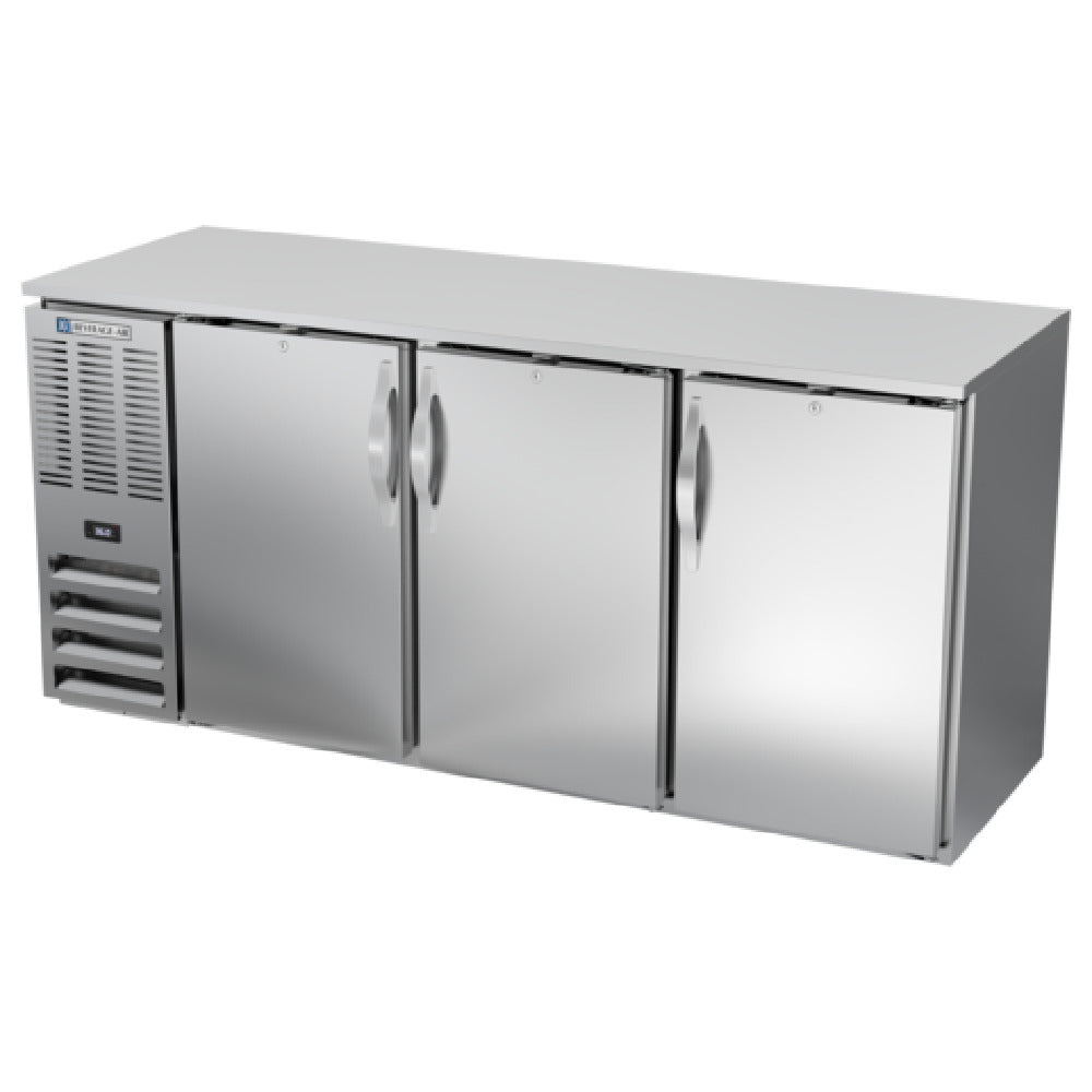 Beverage Air BBN72HC-F-S - Refrigerated Food Rated Back Bar Storage Cabinet, Three-section