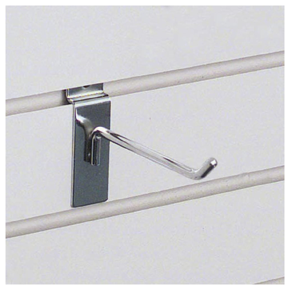 Hubert 70824 - Slatwall Hook, 1/4" Dia. X 4"L, Steel