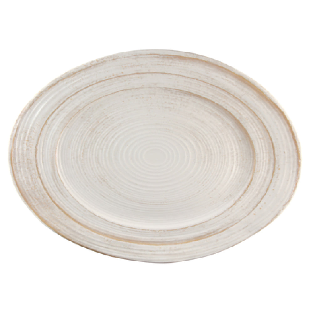 Elite Global Solutions M1521OVST-OWD Serving Dish 21"L X 15"W X 1-3/4"H Irregular Oval
