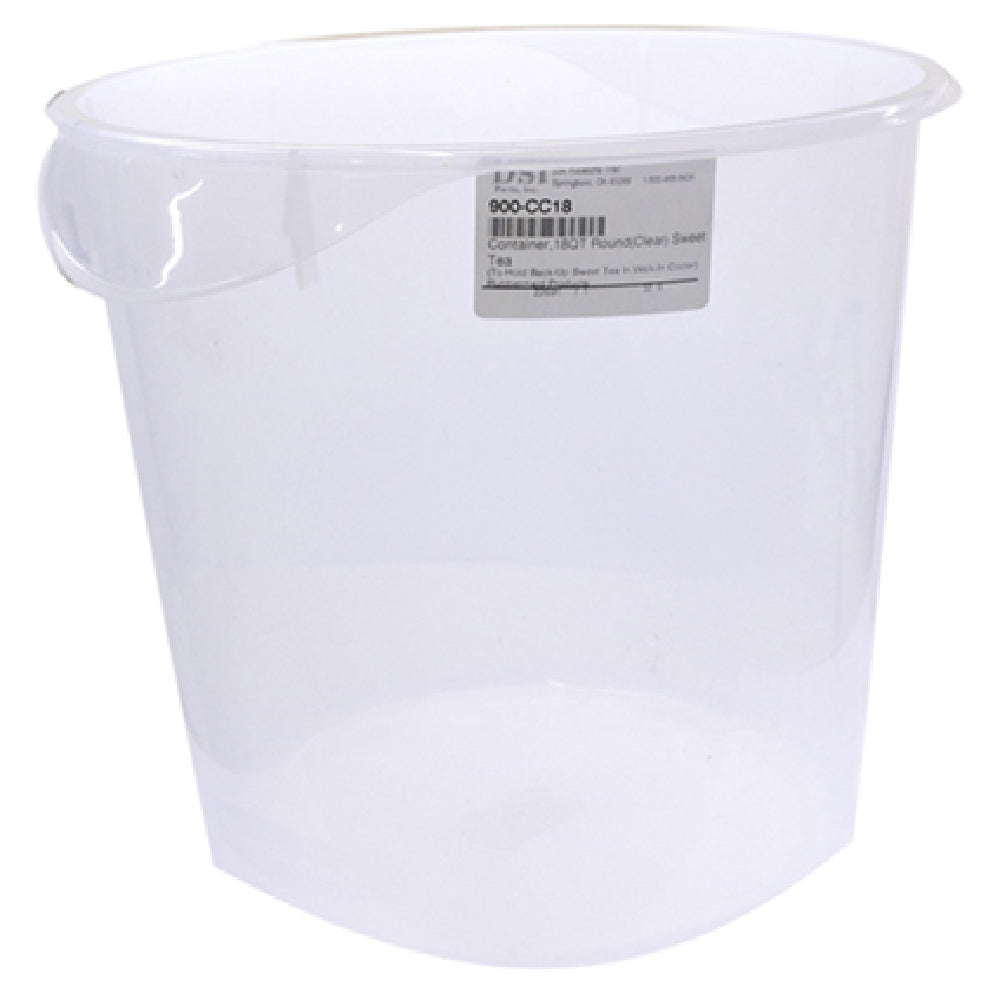 Rubbermaid FG572724CLR Container 18qt Round (clear) Sweet Tea