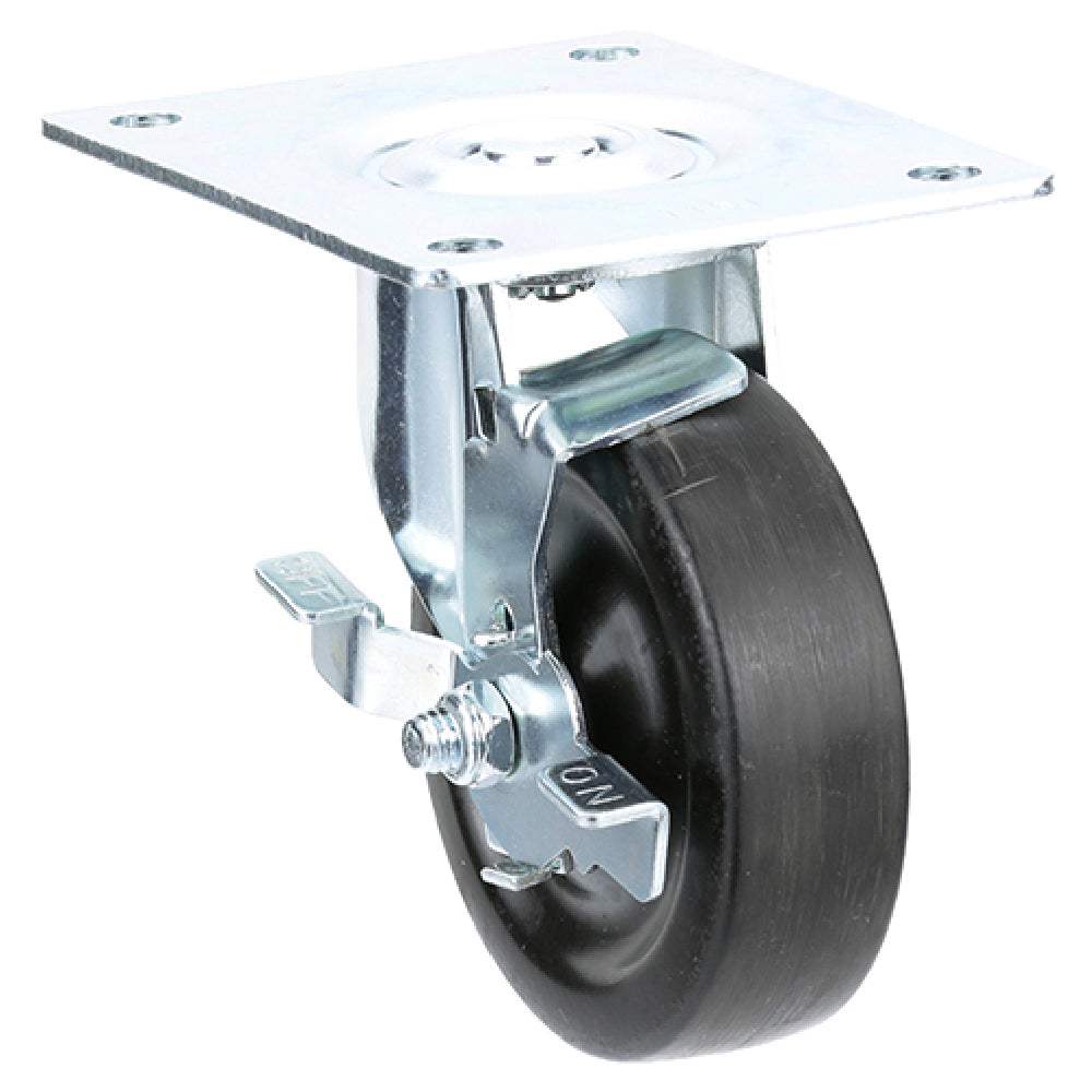TRUE 830217 Caster W/ Brake Plate Swivel 4"