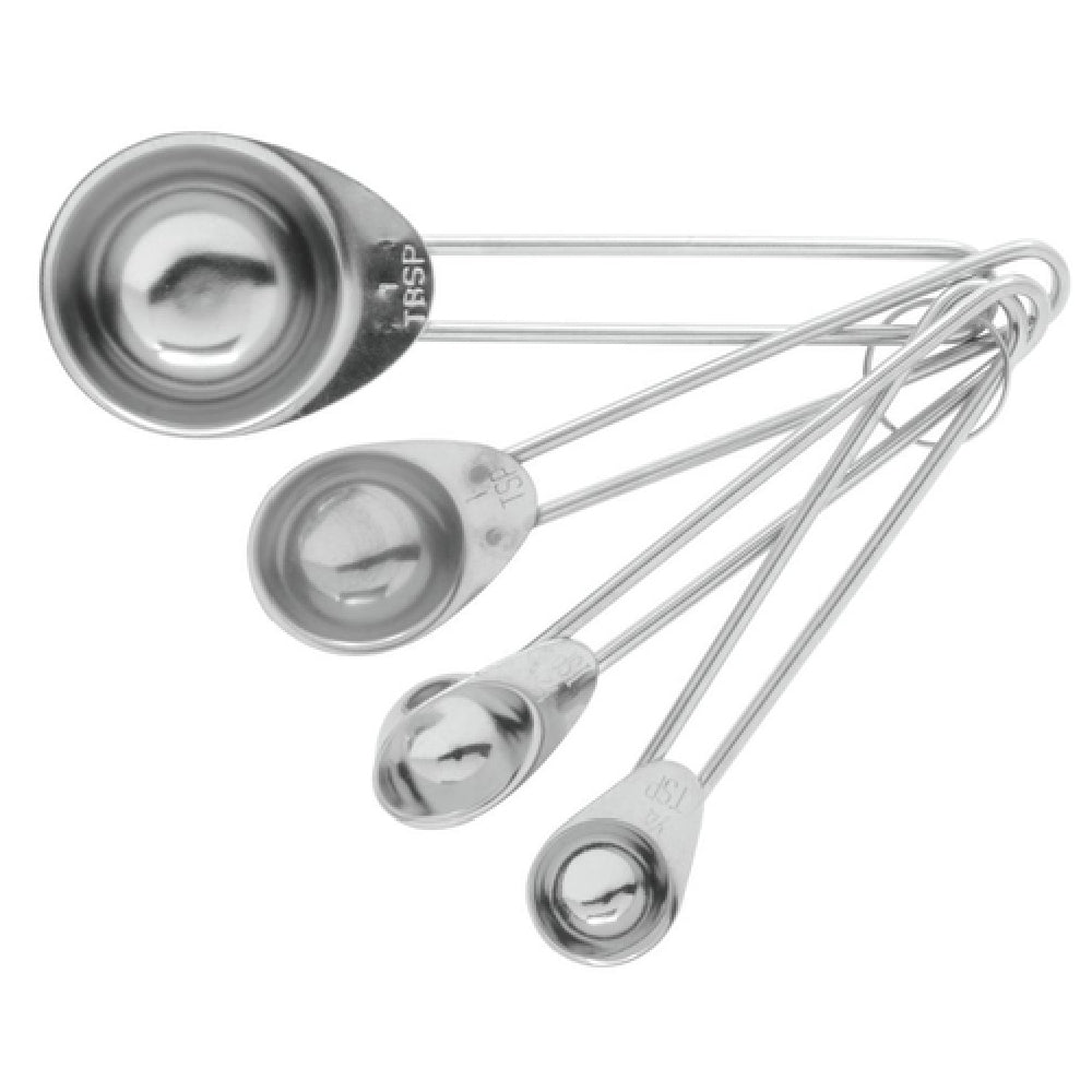 Hubert 37858 - Measuring Spoon Set, 4-piece, Includes (1) Each: Tablespoon