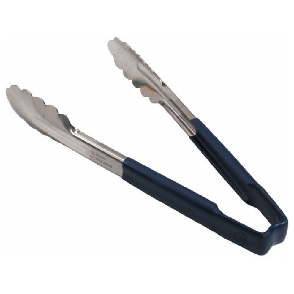 Edlund 31014 Tong Blue/ss 9.5 In Scallop Grip