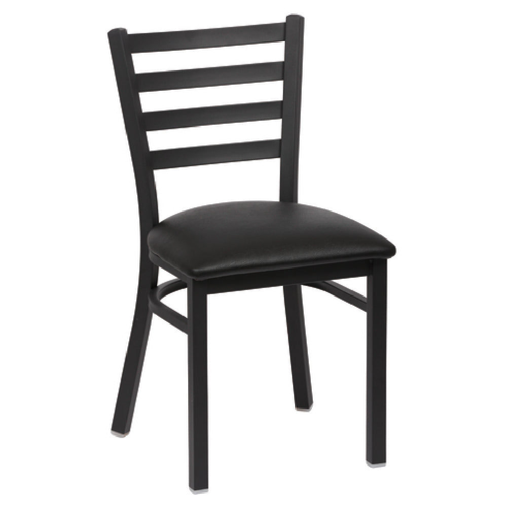 Royal ROY 9001 BLK - Side Chair, Ladder Back, 17"L X 16-1/2"W X 33-1/2"H