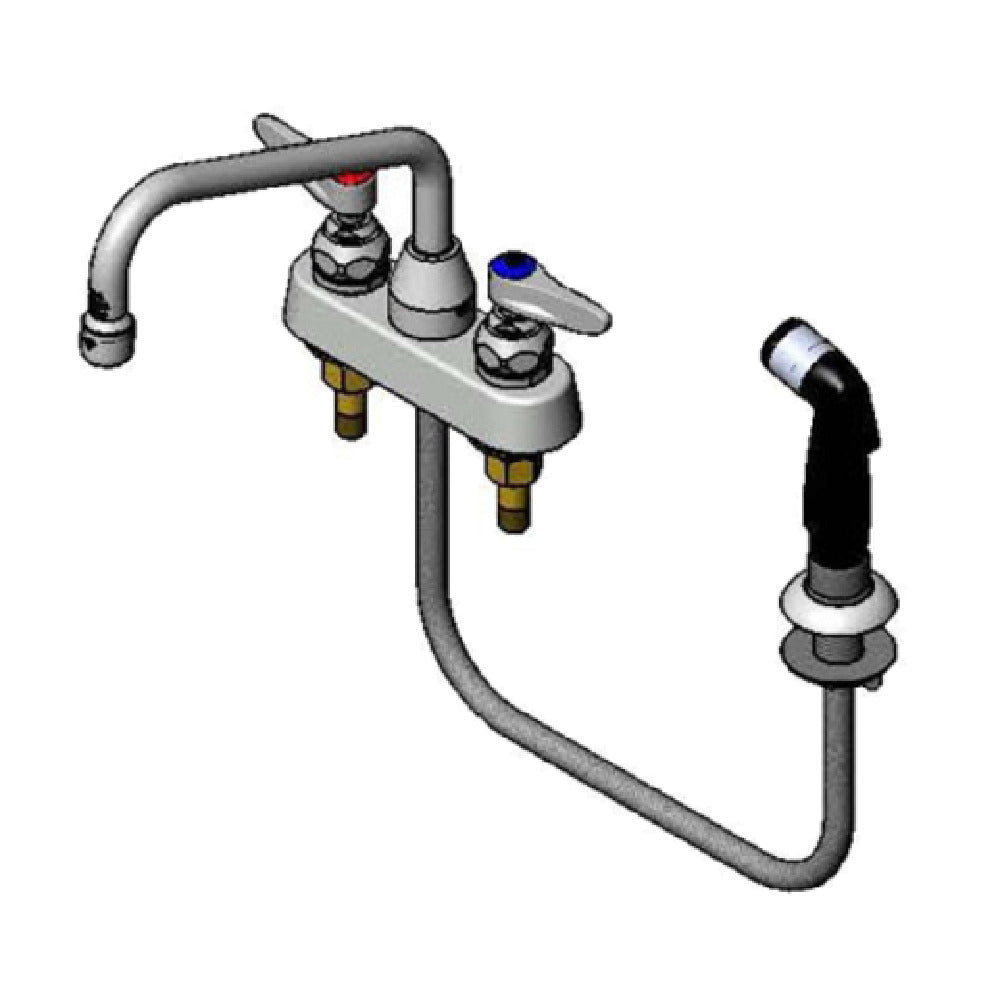 T&S Brass B-1171 Lavatory Faucet Deck Mounted Faucet On 4" Centers