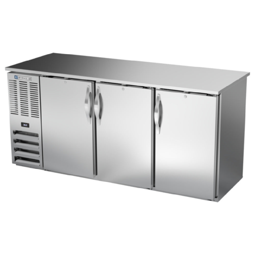 Beverage Air BBN72HC-PT-S - Refrigerated Back Bar Pass-Thru Storage Cabinet, Three-section