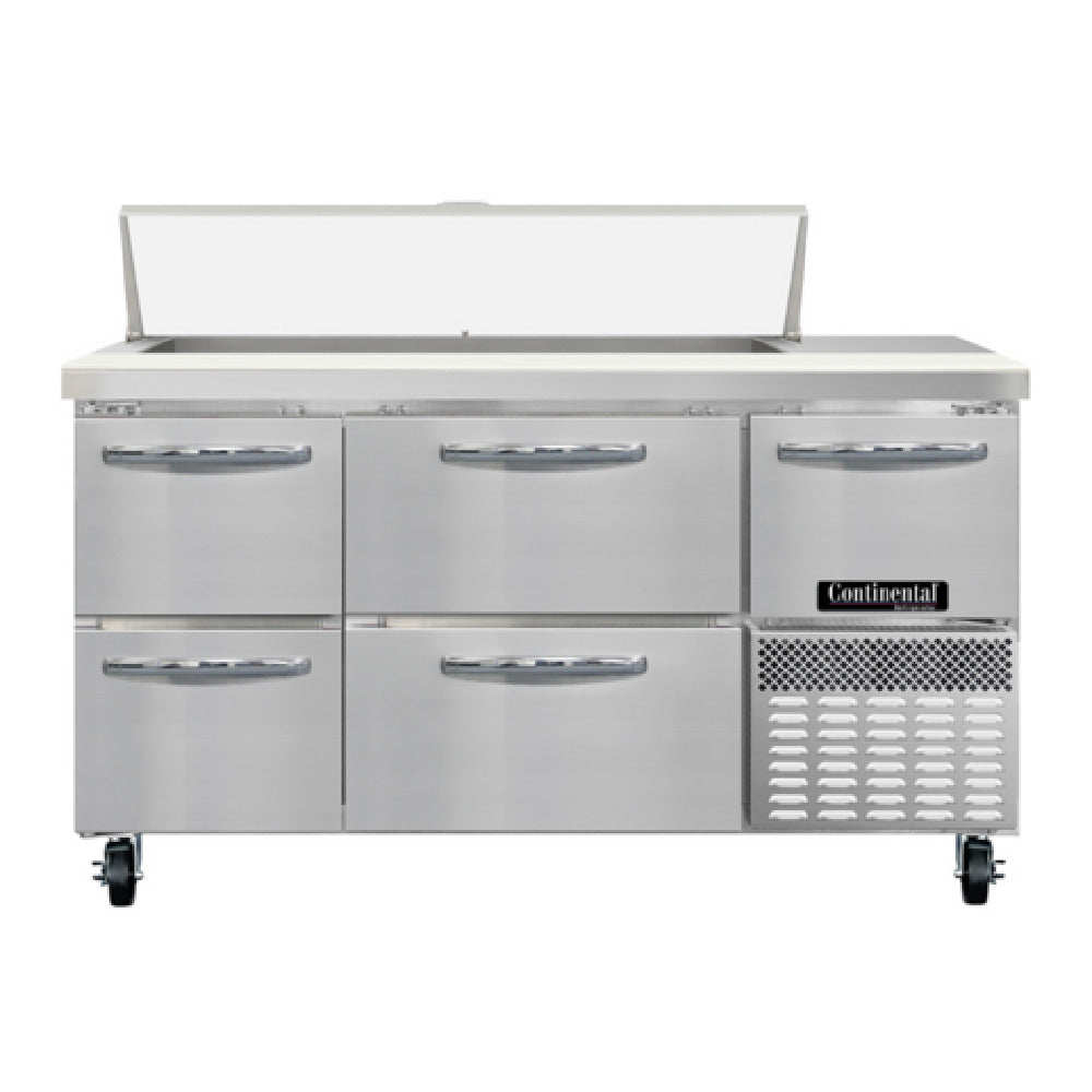 Continental Refrigerator RA60SN12-D Refrigerated Base Shallow Depth Sandwich Unit