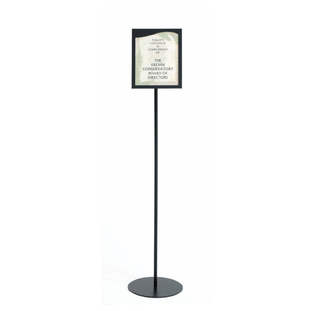 Hubert 91052 - Sign Holder, Floor Stand, 11" Bottom Dia. X 55"H Overall