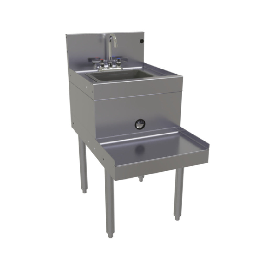 Glastender BSB-18 Underbar Blender Station Freestanding With Dump Sink 18"W X 29"D