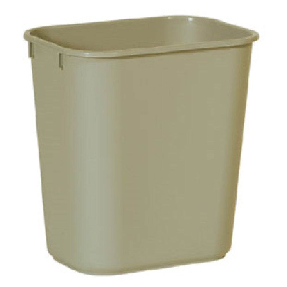Rubbermaid FG295500BEIG Waste Basket 13-5/8 Quart 11-3/8"W X 8-1/4"D X 12-1/8"H