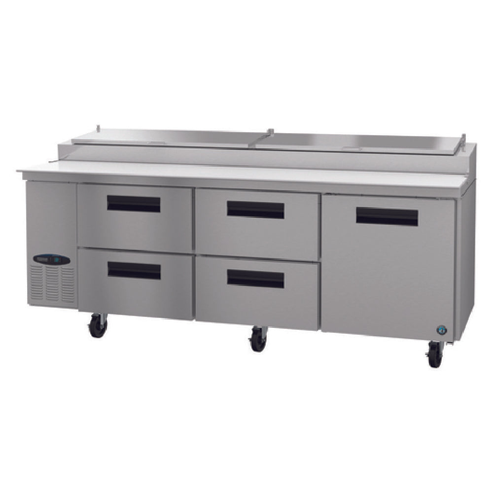 Hoshizaki PR93A-D4 Steelheart Series Pizza Prep Table Three-section 30 Cu. Ft.