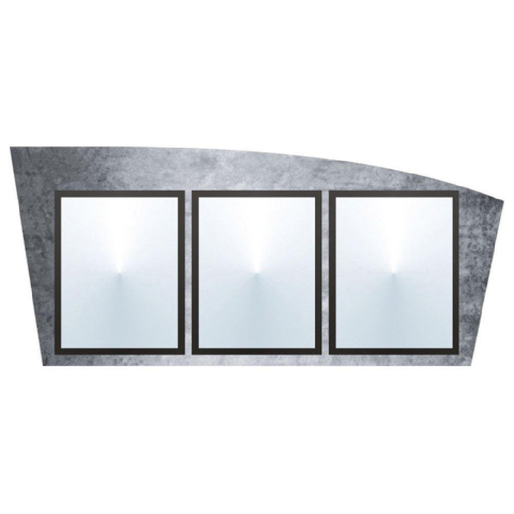 Hubert 78533 - Menu Board, 3-pocket, Wall-mount