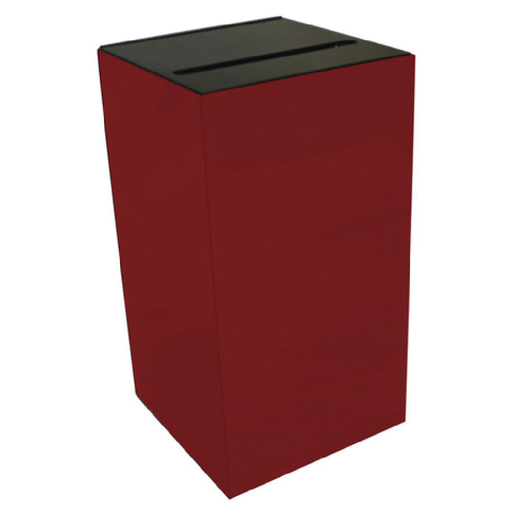 Hubert 11747 - Recycling Squared™ Container, 28 Gallon, 15" X 15" X 28"H